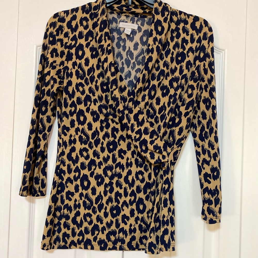 Leopard print blouse